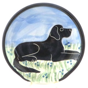 Labrador Black -Deluxe Spoon Rest - Click Image to Close